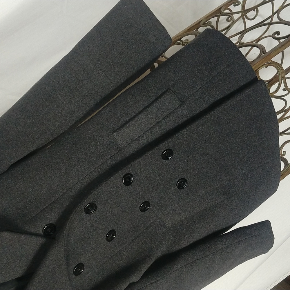 Halston Studio Double-Breasted Coat - image 4